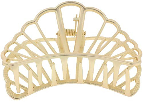 Large Metal Claw Clips Hollow Non-slip Hair Catch Jaw Clamp Hair Clip Hair Accessories - Gold 1 Large Metal Claw Clips Hollow Non-slip Hair Catch Jaw Clamp Hair Clip Hair Accessories - Gold 1