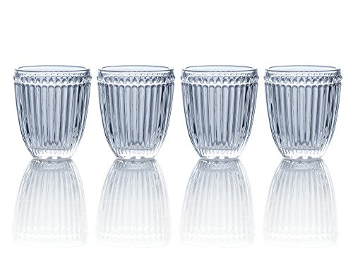 Mikasa Italian Countryside Double Old Fashioned Glass, Clear, 10-Ounce, Set of 4