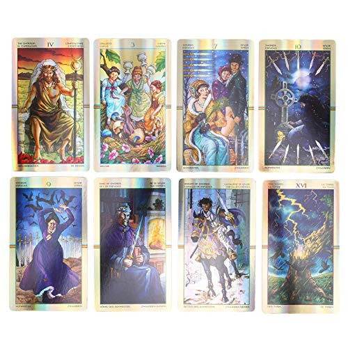 78 Tarot Cards Tarot Cards Deck Fate Divination Hologram Paper English Classic Tarot Cards Deck Tarot Cards Set for Beginners Friends Family Party 78 Tarot Cards Tarot Cards Deck Fate Divination Hologram Paper English Classic Tarot Cards Deck Tarot Cards Set for Beginners Friends Family Party