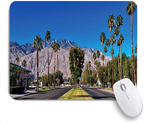 VANKINE Mouse Pad Palm Springs California Palm Trees Desert Non-Slip Rubber Gaming Mouse Pad Rectangle Mouse Pads for Computers Laptop