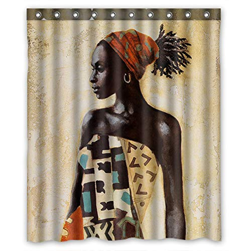 Beautiful Woman African Beautiful Woman 60(w)x72(h)Inch Bathroom Waterproof Shower Curtain Bath Curtain Beautiful Woman African Beautiful Woman 60(w)x72(h)Inch Bathroom Waterproof Shower Curtain Bath Curtain