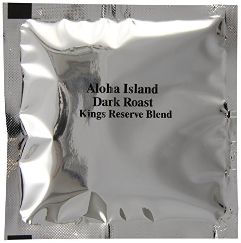 Aloha Island Kona Smooth Dark Roast Kings Reserve Hawaiian Blend Coffee Pods, 36 - 8Grams Coffee Pods