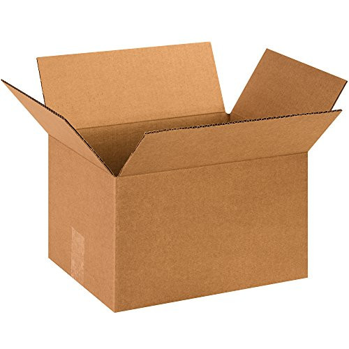 BOX USA B13108 Corrugated Boxes, 13"L x 10"W x 8"H, Kraft (Pack of 25)
