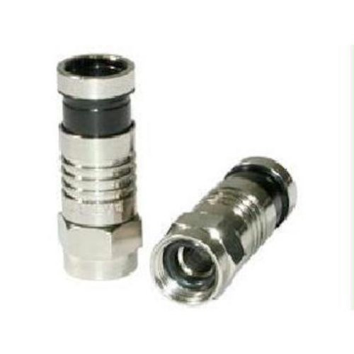C2G 41078 RG6 Compression F-type Connector with O-Ring Multipack (50 Pack) TAA Compliant