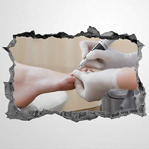 3D PVC Wall Stickers  and  Murals Podiatrist Podiatry Feet Beauty Art Wall Decal Removable Home Decor Murals Poster for Bedroom  Living Room Nursery Indoor.