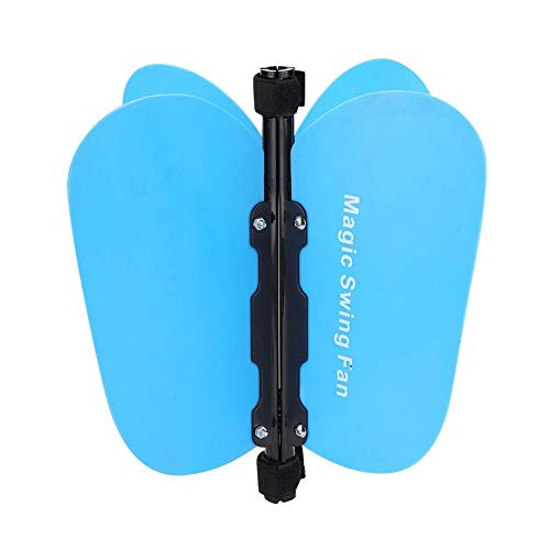 Demeras Pinwheel Swing Power Fan Trainer Power Speed Practice Training Grip for Beginner-Blue-