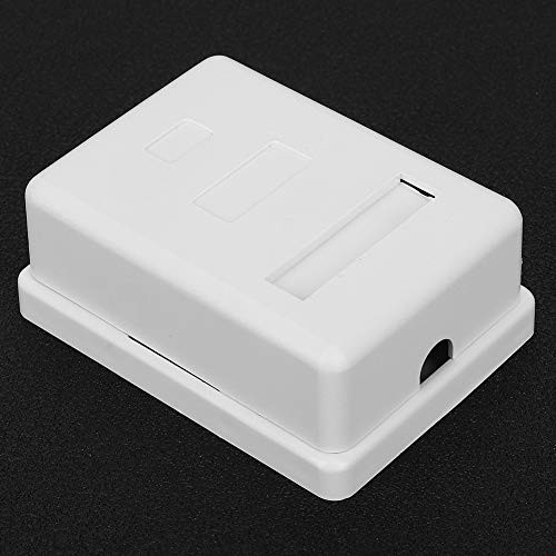 Single Port Networks Box Surface Mount Box RJ45-8P8C CAT6 Desktop Information Junction Box CAT6 Networks Box Networks Surface Mounted for 22-24AWG Cable