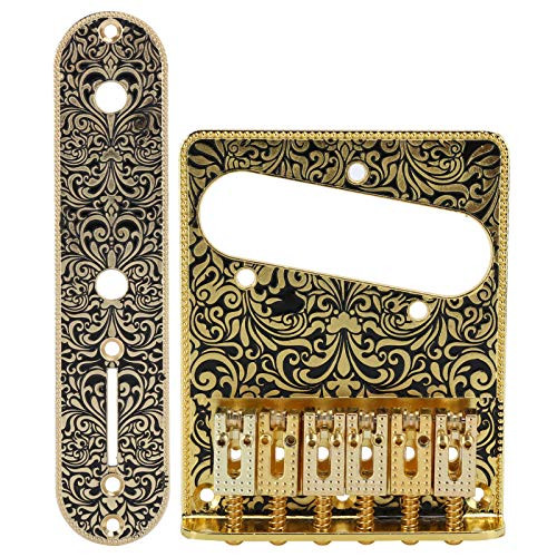 Durable Practical Electric Guitar Bridge Guitar Bridge Electric Guitar Accessories for Guitar Beginners for Guitar Players-Golden-