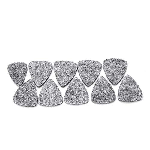 Guitar Pick Durable Sturdy Wool Felt Guitar Picks for Guitar Beginners for Guitar Players-gray-