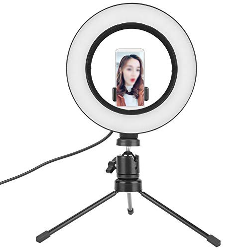 DAUERHAFT Photography Fill Light 6-Inch Ring LED Lamp LED Video Light for Video Production