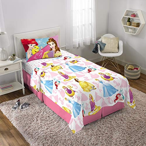 Disney Princess Soft Microfiber Kids Bedding Sheet Set Twin Size 3 Piece Pack White Disney Princess Soft Microfiber Kids Bedding Sheet Set Twin Size 3 Piece Pack White