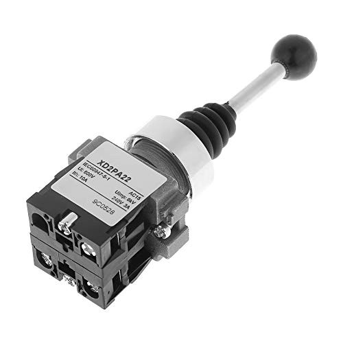 -Christmas Gift-2NO Joystick Switch  1 Pc XD2PA22CR 2NO 2-Position Spring Return Momentary Joy Stick Joystick Switch 22mm Monolever Joystick Switch