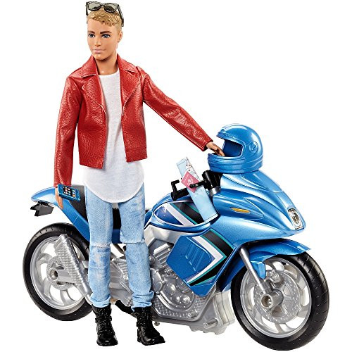 Barbie Pink Passport Ken Doll with Motorcycle Barbie Pink Passport Ken Doll with Motorcycle