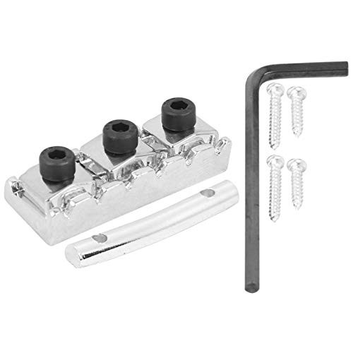 String Lock Nut Guitar String Lock Nut Sturdy for Guitarist for Guitar Beginners-Silver -GE100--