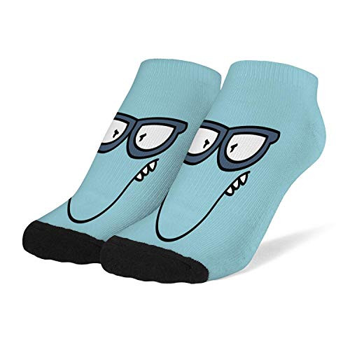 Women s Filburt Shellbach Pessimistic Turtle Nerdy Blue Ankle Socks Non Slip Low Cut Sock