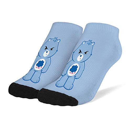 Womens Grumpy Bear Blue Irritable I m Not Mad Ankle Socks Non Slip Low Cut Sock