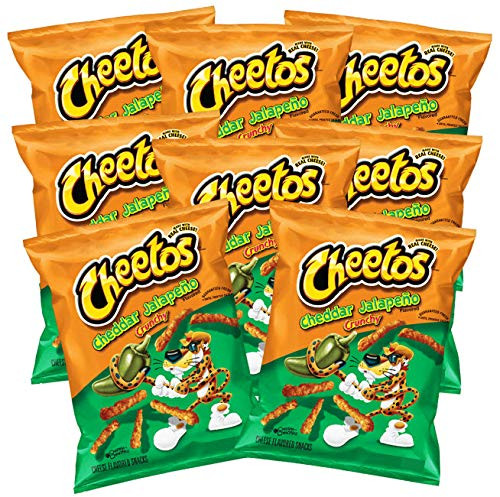 Cheetos Crunchy Jalapeño Snacks JUMBO SNACK!!!! -8 Pack - 2 Oz. Bags-