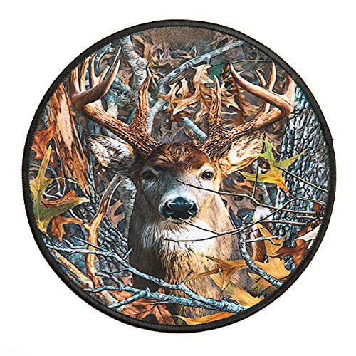 Deer Round Mouse Pad Autumn Forest Personalized Printed Mouse Mat  Non-Slip Rubber Base Mousepad for Laptop  Computer 7.9x7.9 Inches