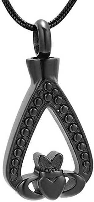 AEGW Cremation Memorial Memorial Cremation Necklace Stainless Steel Water Drop Cremation Pendant Memorial Necklace Ash Holder Pet Human Souvenir Female Jewelry-Black AEGW Cremation Memorial Memorial Cremation Necklace Stainless Steel Water Drop Cremation Pendant Memorial Necklace Ash Holder Pet Human Souvenir Female Jewelry-Black