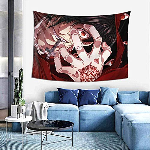 N-X Hellsing Ultimate Alucard Anime Wall Hanging Tapestries Art Poster Tapestry for Room Dorm Home Decor 60x40 Inch
