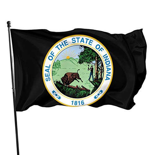 American Flags Indiana State Seal Flag 3 X 5 Ft Family Party Flags in Indoor Banner Breeze Flag Outdoor Flags Home Flag Garden Flags American Flags Indiana State Seal Flag 3 X 5 Ft Family Party Flags in Indoor Banner Breeze Flag Outdoor Flags Home Flag Garden Flags