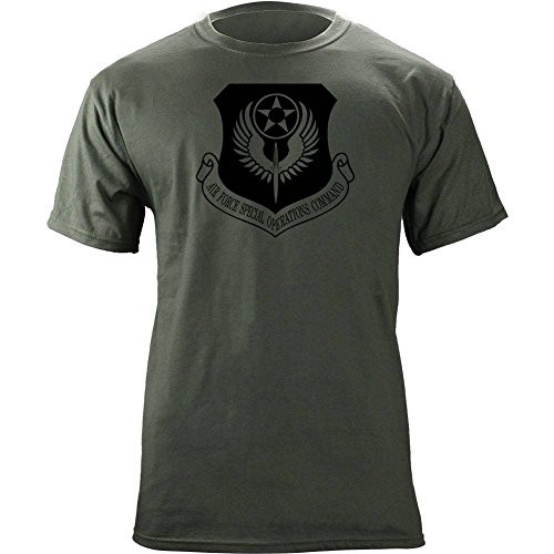 USAMM Air Force Special Operations CMD Subdued Veteran Patch T-Shirt -2X-Large  Green-