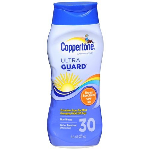 Coppertone Ultra Guard Sunscreen Lotion 8 fl oz -237 ml- -Pack of 1 SPF 30- Coppertone Ultra Guard Sunscreen Lotion 8 fl oz -237 ml- -Pack of 1 SPF 30-