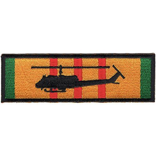 UH-1E Silhouette On Vietnam Service Ribbon Patch