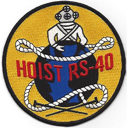 ARS-40 USS Hoist Bolster-Class Rescue And Salvage Ship Patch RS-40