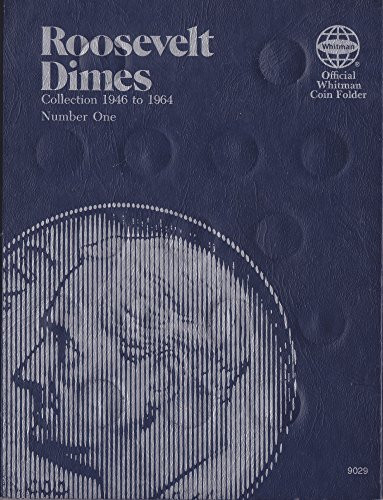 1946-1964 Roosevelt Dime Trifold Whitman No 9029 Coin  Album  Binder  Board  Book  Collection  Folder  Holder  Page  Portfolio  Publication  Set  Volume