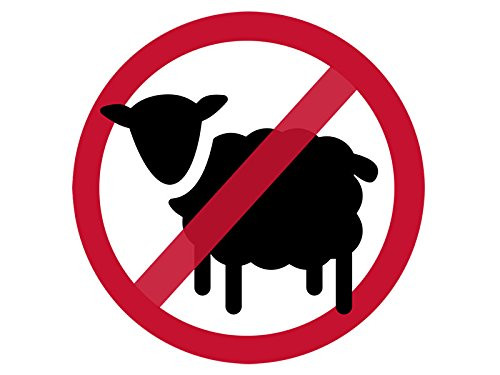 American Vinyl Round No Sheep Sticker -sheeple Don t Follow Lead Funny- American Vinyl Round No Sheep Sticker -sheeple Don t Follow Lead Funny-