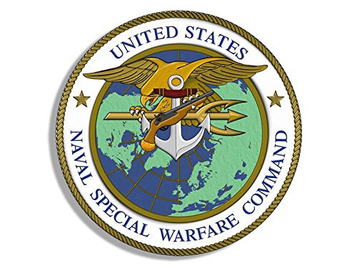 American Vinyl Round Naval Special Warfare Command Seal Sticker -Navy Military- American Vinyl Round Naval Special Warfare Command Seal Sticker -Navy Military-