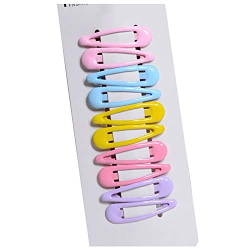 Girls Hair Clips Barrettes 10 Pcs Non Slip Metal Snap Hair Clips Cute Barrettes for Kids Teens Women