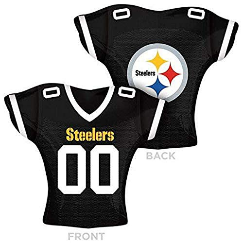 Anagram NFL Pittsburgh Steelers Football Jersey Foil Balloon  24 inch  Multicolored Anagram NFL Pittsburgh Steelers Football Jersey Foil Balloon  24 inch  Multicolored
