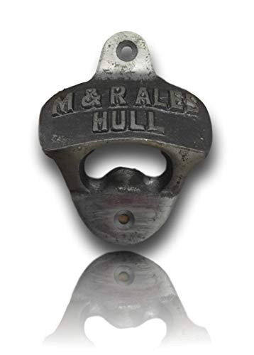 Cast Iron M  and  A Ales Hull antique style wall mounted Bottle Opener