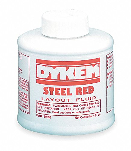 Layout Fluid  Steel Red-TM-  4 oz by Dykem -1-