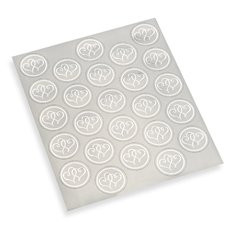 Gartner Platinum -Silver- Heart Adhesive Seals 25 Count 4 packs total 100 seals