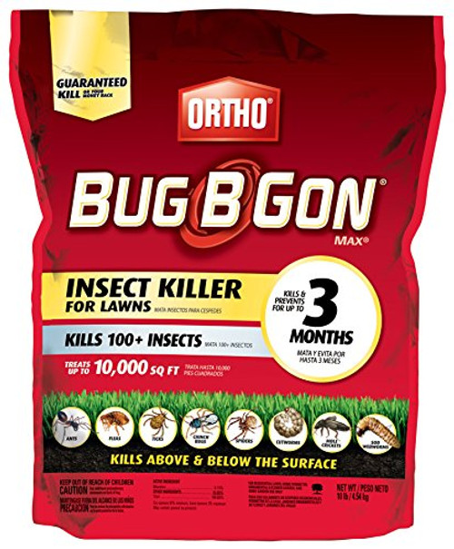 Ortho Bug B Gon Max Insect Killer for Lawns -Kills 100 Plus  Insects for 3 Months Including Ants  Chinch Bugs  Fleas  and Ticks-