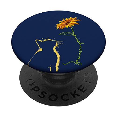 Navy Blue Cat You Are My Sunshine Sunflower Yellow Gift PopSockets PopGrip Swappable Grip for Phones and Tablets Navy Blue Cat You Are My Sunshine Sunflower Yellow Gift PopSockets PopGrip Swappable Grip for Phones and Tablets