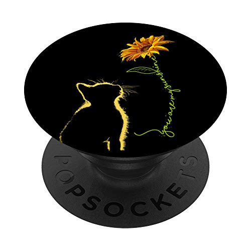 Black Cat You Are My Sunshine Sunflower Yellow Kitten Gift PopSockets PopGrip Swappable Grip for Phones and Tablets Black Cat You Are My Sunshine Sunflower Yellow Kitten Gift PopSockets PopGrip Swappable Grip for Phones and Tablets