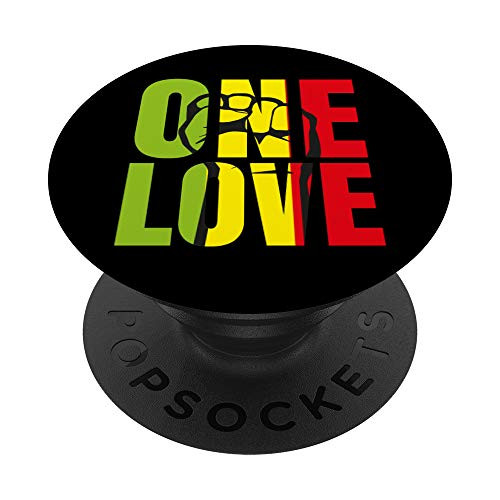 Black Fist Rasta Reggae Colors PopSockets PopGrip  Swappable Grip for Phones  and  Tablets