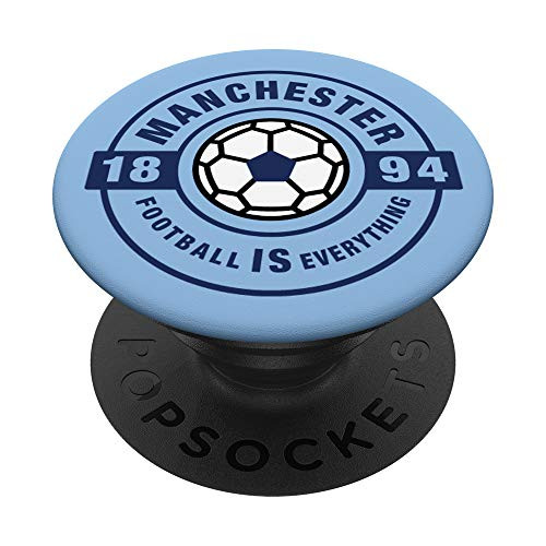 Football Is Everything - City of Manchester Fan Retro 2.0 PopSockets Grip and Stand for Phones and Tablets