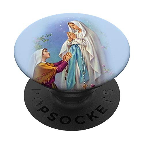 Our Lady Of Lourdes Virgin Mary PopSockets PopGrip  Swappable Grip for Phones  and  Tablets