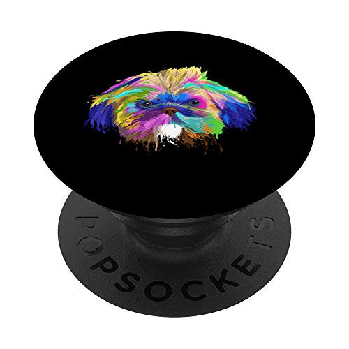 Splash Shih Tzu Mom or Dad Dog Gifts PopSockets PopGrip Swappable Grip for Phones and Tablets Splash Shih Tzu Mom or Dad Dog Gifts PopSockets PopGrip Swappable Grip for Phones and Tablets