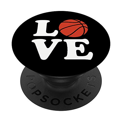 Basketball Love PopSockets PopGrip  Swappable Grip for Phones  and  Tablets