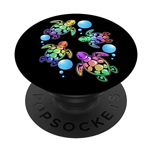 Colorful Baby Sea Turtle Gift PopSockets PopGrip  Swappable Grip for Phones  and  Tablets