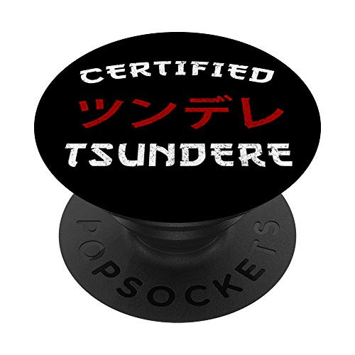 Tsundere Cosplay I Kawaii Senpai Anime Manga Gift PopSockets PopGrip  Swappable Grip for Phones  and  Tablets