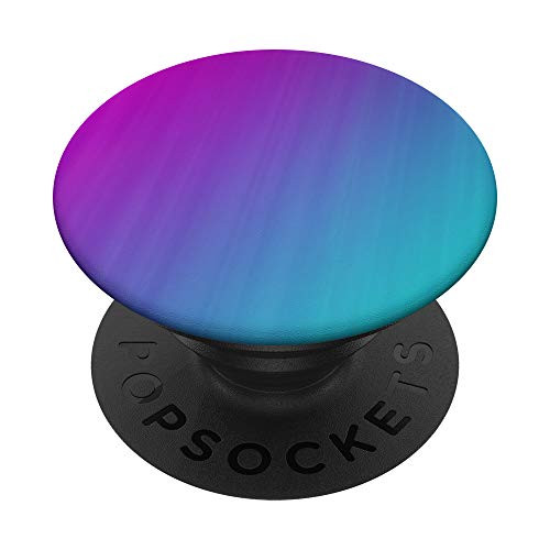 abstract design Gradient purple violet teal green blue PopSockets PopGrip  Swappable Grip for Phones  and  Tablets