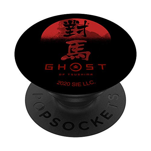 Ghost of Tsushima Ghost in Rising Sun PopSockets PopGrip  Swappable Grip for Phones  and  Tablets
