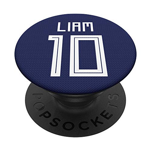 Liam Football Soccer Jersey PopSocket Gift- Player 10 PopSockets Grip and Stand for Phones and Tablets Liam Football Soccer Jersey PopSocket Gift- Player 10 PopSockets Grip and Stand for Phones and Tablets